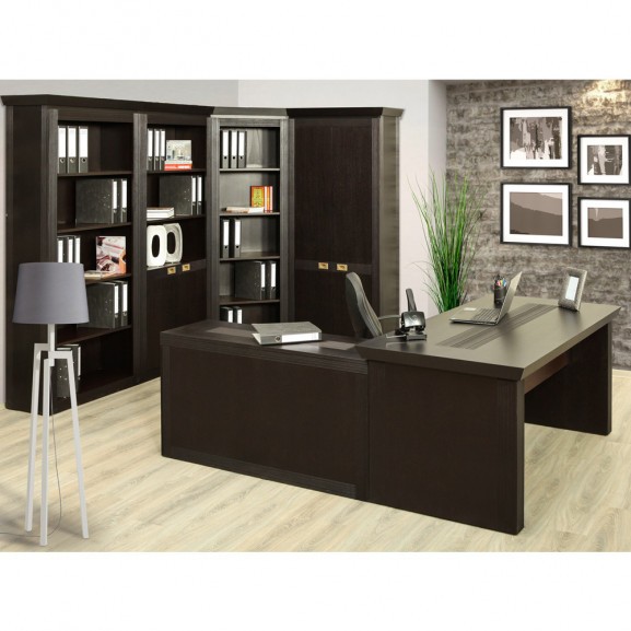 Dulap 2u saigon (office), charcoal, 840 x 380 x 2060 mm.