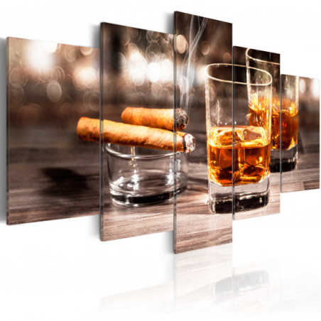 Tablou Cigar And Whiskey, 200 Cm X 100 Cm-Resigilat-01