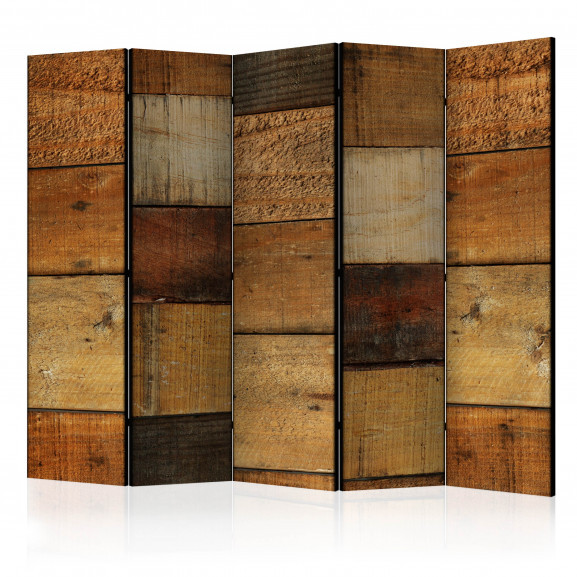 Paravan Wooden Textures Ii[Room Dividers] 225 X172 - Marime : 225 Cm X 172Cm-Resigilat