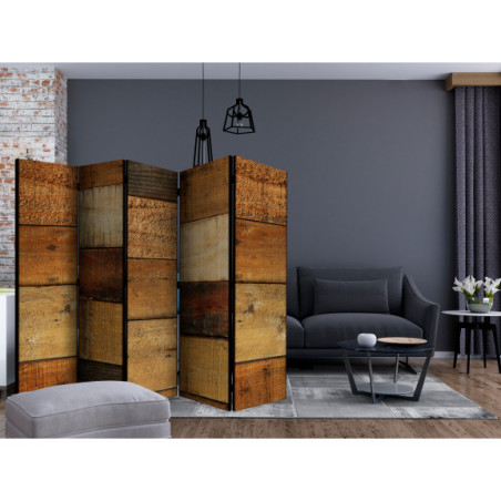 Paravan Wooden Textures Ii[Room Dividers] 225 X172 - Marime : 225 Cm X 172Cm-Resigilat-01