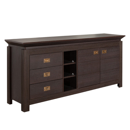 Comoda Saigon Cantori Cu 2 Usi Si 3 Sertare, 177 Cm-01