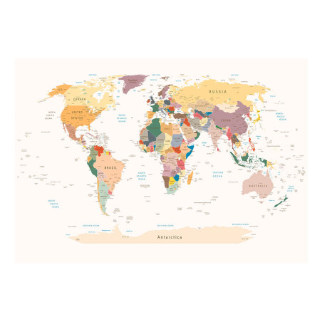 Fototapet World Map 200 x 140 Cm -Resigilat-01