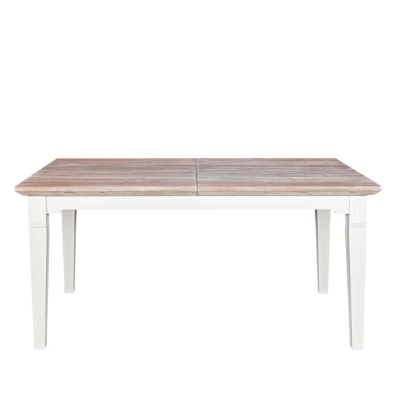 Poze Masa Extensibila Porto Alb Si Natur, 140/185 X 82 X 77.5 Cm