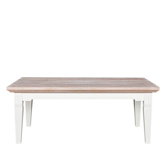 Poze Masa Cafea Porto Alb Si Natur, 120 Cm