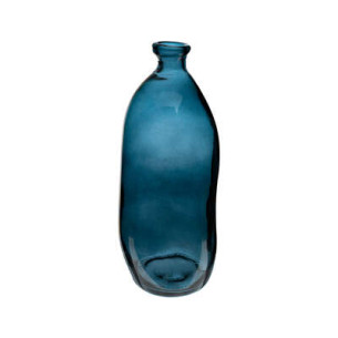 Vaza Sticla Recycle Albastru H51 Cm