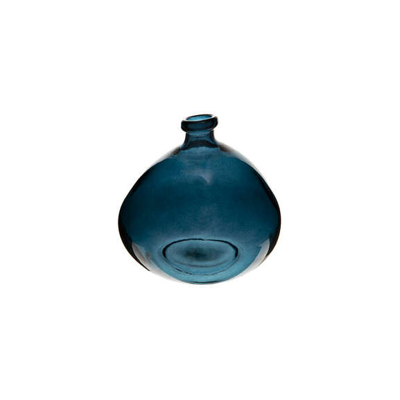 Vaza Sticla Recycle Blue D23 Cm