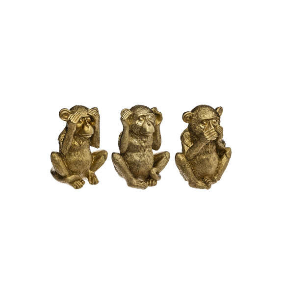 Poze Set 3 Decoratiuni Monkey 17 Cm