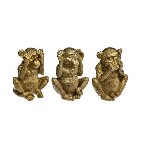 Set 3 Decoratiuni Monkey 17 Cm-01