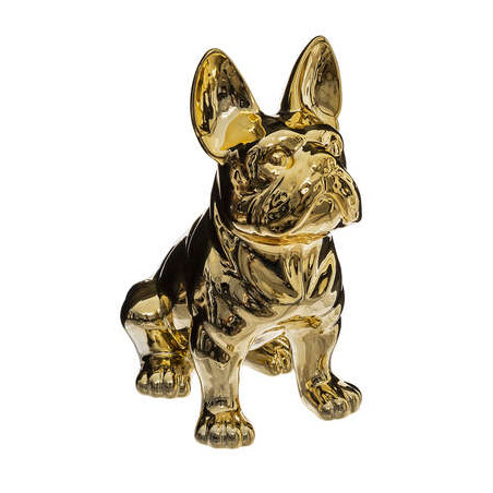 Decoratiune French Bulldog Auriu, 22 Cm-01