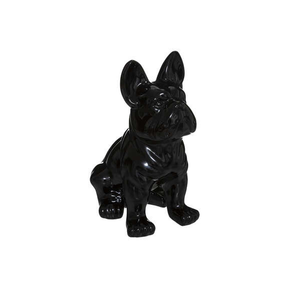 Decoratiune French Bulldog Negru, 22 Cm