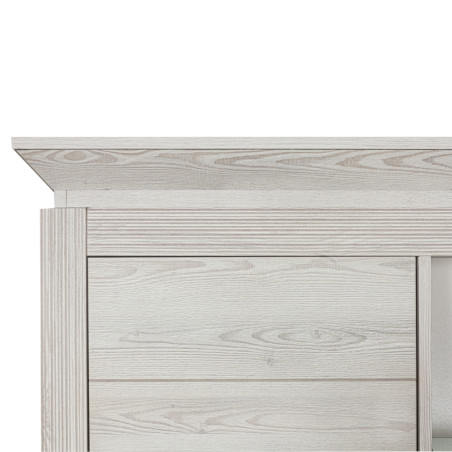 Vitrina Casablanca Loft Cu 3 Usi Gri Antic, 118 Cm-01