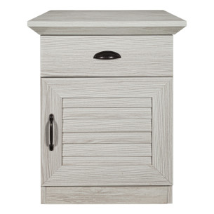 Noptiera Jardine Cu 1 Usa Si 1 Sertar Gri Antic, 44.5 Cm