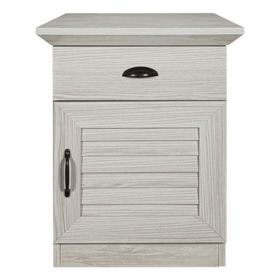 Noptiera Jardine Cu 1 Usa Si 1 Sertar Gri Antic, 44.5 Cm