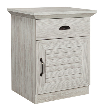 Noptiera Jardine Cu 1 Usa Si 1 Sertar Gri Antic, 44.5 Cm-01