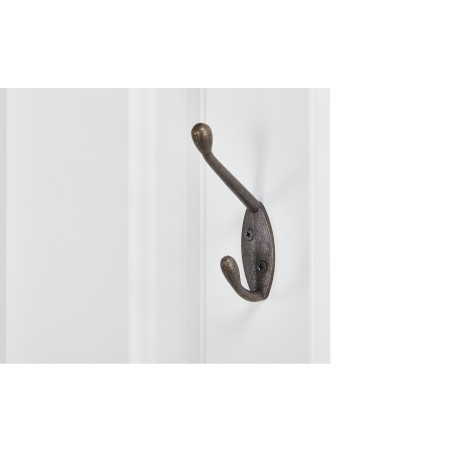 Cuier Ingust Cabana Alb Si Gri, 37 Cm-01