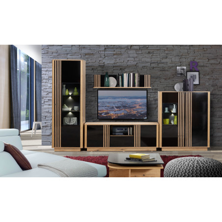 Dulap Living Dining Como 129 Cm Cu 2 Uși Si 1 Sertar-01