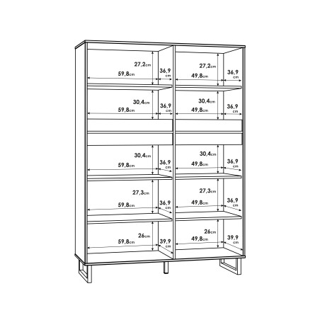 Comoda Solletico Stejar Bartex Si Stejar Spica, 114.9 Cm-01