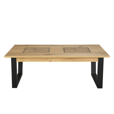 Masa Cafea Urbano Oak, Stejar Rustic Si Negru, 115 Cm-01