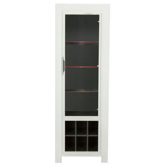 Vitrina 1u1n cube alb