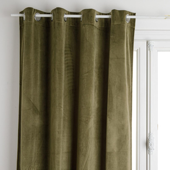 Draperie Velvet Khaki, 140 x 260 cm