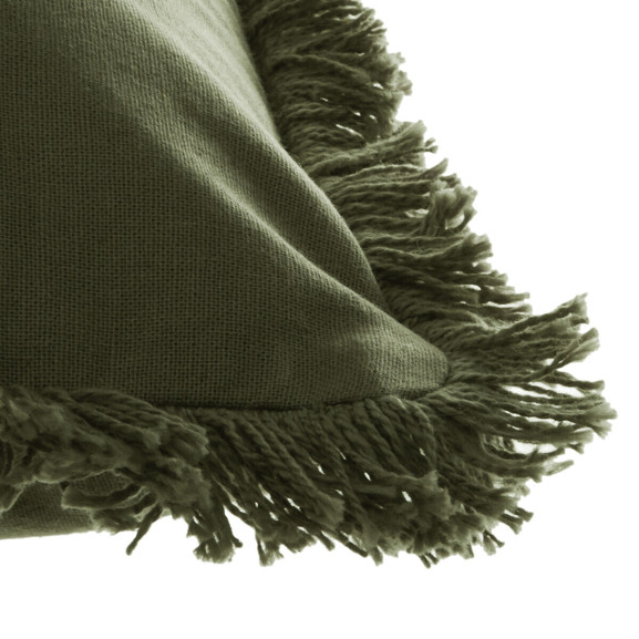 Perna Fringe Khaki 30x50 cm