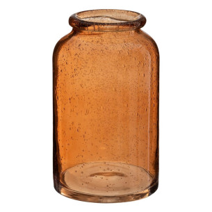 Vaza sticla Bubbly Caramel H21