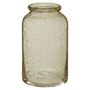 Vaza sticla Bubbly Khaki H21