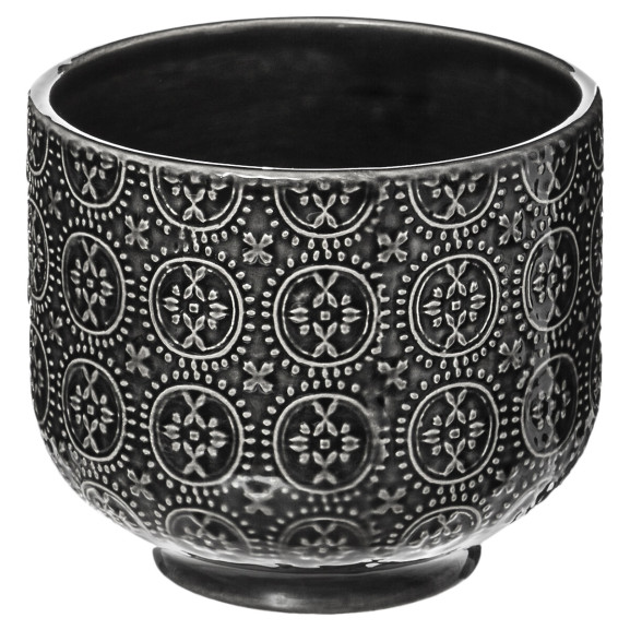 Set 2 ghivece ceramice negru