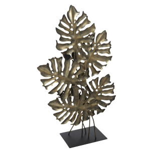 Decoratiune Leaf metal, H59