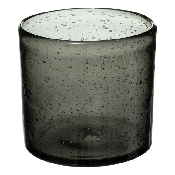 Suport Lumanare Bubbly Gri 12 Cm