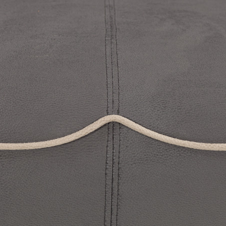 Canapea Extensibila Parma Cu Lada Gri Si Crem, 205 x 80 x 98 Cm-01
