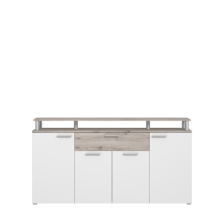 Comoda Gola Stejar Nisipiu Si Alb Mat, 169.3 Cm-01