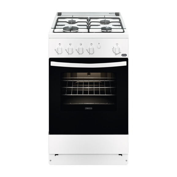 Poze Aragaz Pe Gaz Zanussi ZCG510Q1WA, A , 59 L, Alb, 87,5 x 50 x 60 Cm