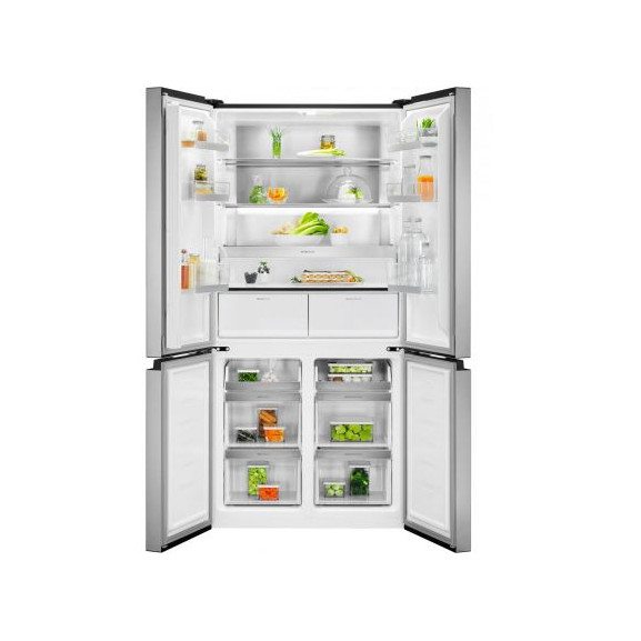 Combină Frigorifica Electrolux ELT9VE52U0, Frost Free, Clasa E, 522 Litri, Gri&Aspect Inox, 190 x 90,9 x 69 Cm