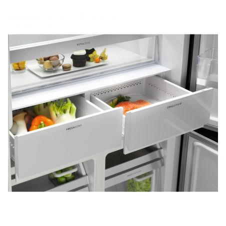 Combină Frigorifica Electrolux ELT9VE52U0, Frost Free, Clasa E, 522 Litri, Gri&Aspect Inox, 190 x 90,9 x 69 Cm-01