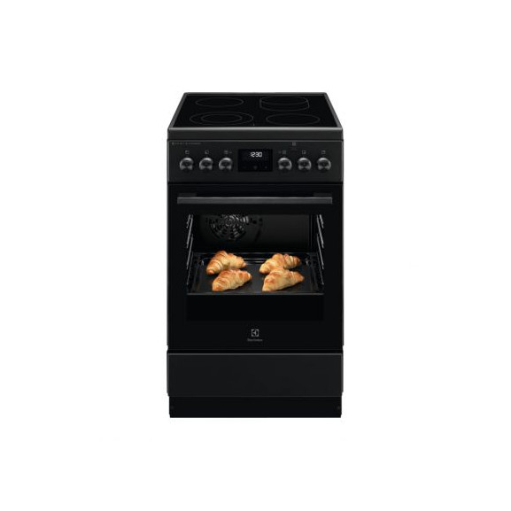 Aragaz Electric Electrolux LKR564201K, SteamBake, AirFry, Cataliza, Negru Mat, 85,8 x 50 x 60 Cm