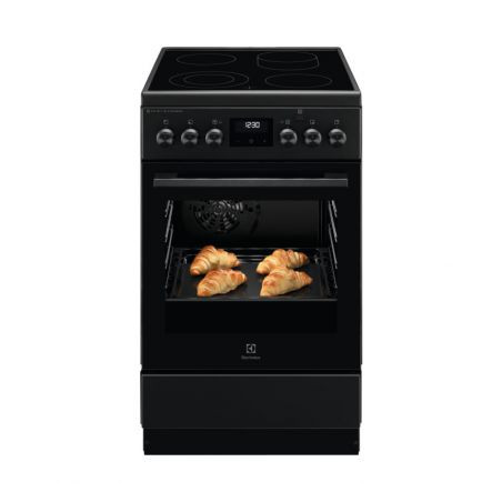 Aragaz Electric Electrolux LKR564201K, SteamBake, AirFry, Cataliza, Negru Mat, 85,8 x 50 x 60 Cm-01