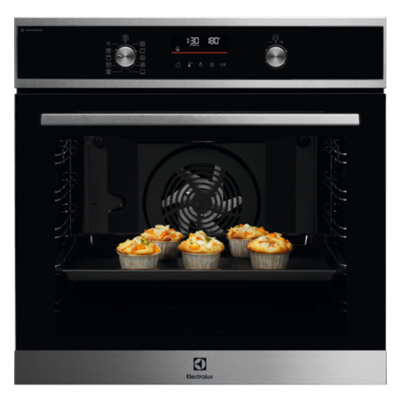 Cuptor Cu Abur Electrolux EOD6P66X, SteamBake Cu Autocuratare Pirolitica, A+, 72 Litri, Inox Antiamprenta, 59,4 x 59,6 x 56,9 Cm-01