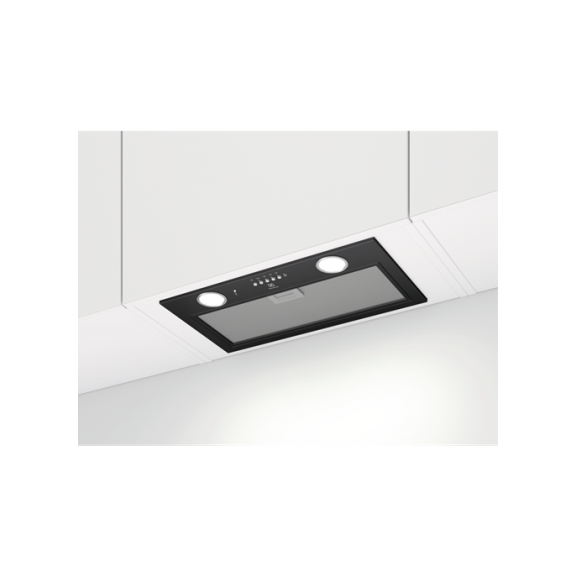 Hota Grupata Electrolux CFG516R, Hob2Hood, LEDlights, Clasa C, Negru Mat, 54 x 30 Cm