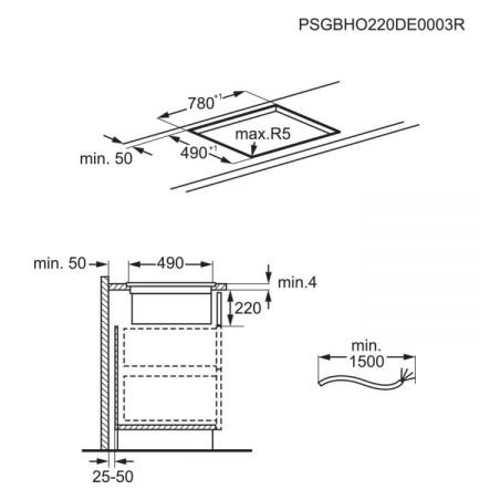 Plita Inductie Cu Hota Integrata AEG CCE84779FB, ComboHob FlexiBridge, Booster (4 Zone), 83 Cm-01