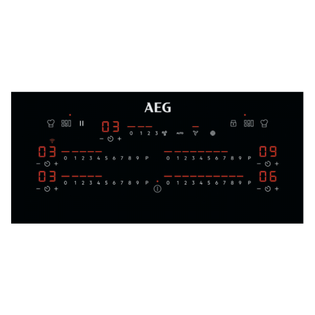 Plita Inductie Cu Hota Integrata AEG CCE84779FB, ComboHob FlexiBridge, Booster (4 Zone), 83 Cm-01