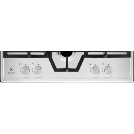 Plita Gaz Electrolux KGS6456SX, 4 Arzatoare Gaz, Inox, 60 Cm-01