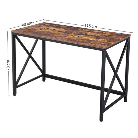 Birou Vintage Maro Rustic, 115 Cm-01