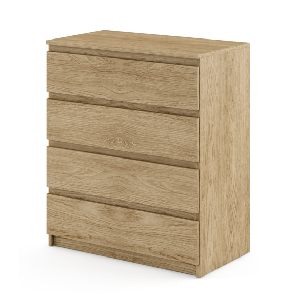 Comoda Thea Cu 4 Sertare, Stejar Shetland, 73 Cm image2