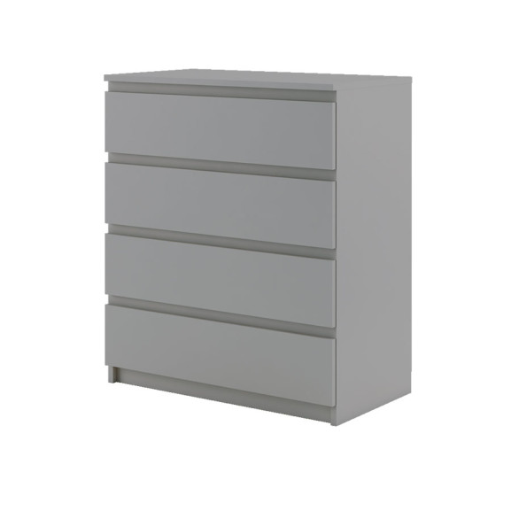 Comoda Thea Cu 4 Sertare, Gri, 73 Cm image5