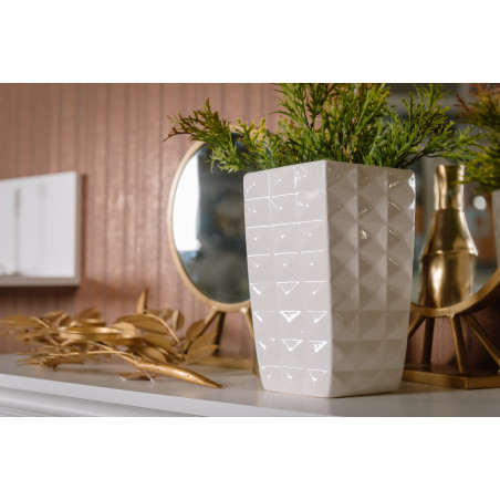 Comoda TV 2Usi+1Sertar Saint Tropez, Alb, 160 x 50 x 58 Cm-01