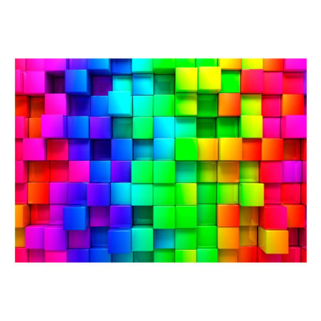 Fototapet Colourful Cubes 350 x 245 Cm-Resigilat-01