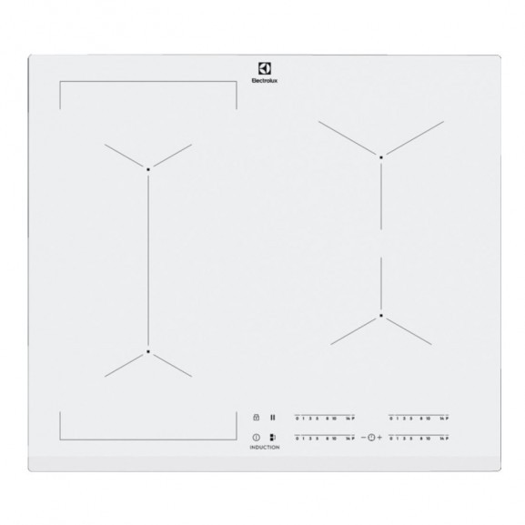 Plita inductie Bridge Electrolux, Booster, Functie punte, Alb, 60 Cm