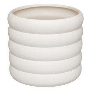 Ghiveci Ceramic Vibe alb D14 x H12,5