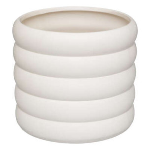 Ghiveci Ceramic Vibe alb D14 x H12,5